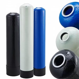 [Hot Item] Customized Logo 1354 Blue Sand Filter Industrial Self Cleaning Di Water Filter System Softener FRP Tank