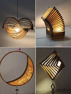 11K views · 75 reactions | DIY cardboard decorative lamp | Art & Craft | Facebook