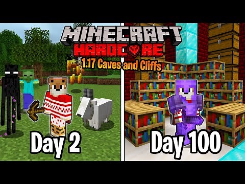 I Survived 100 Days in 1.17 HARDCORE Minecraft