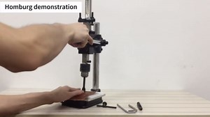 Leather Press, Hand Punching Machine Manual Press Puncher with Chuck, PP Plate and Allen Keys for DIY Leather Craft Punching Holes Stamping