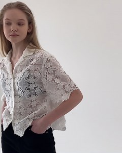 Lauren see-through lace blouse