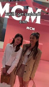 29K views · 1.3K reactions | Y:Will I get scolded? B:No Did P'Yogurt afraid of Bec's thai girlfriend?來來來 REBECCA X MCM OPENING STORE #MCMSS25SoftPinkxBecky #beckysangels Cr. Trans by nangnang_gf | FreenBecky Armstrong Sarocha | Facebook