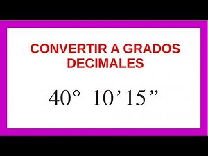 🎯 Conversión de grados a grados decimales | Ejemplo 2 resuelto paso a paso — Hive