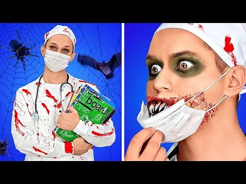 SCARY HALLOWEEN COSTUME IDEAS || DIY Scary Makeup Ideas By 123 GO! BOYS