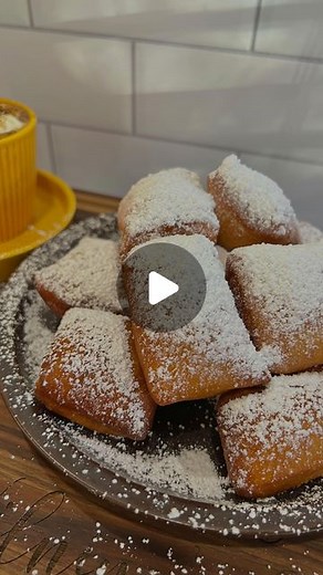 Wilnina Lynn Pangilinan on Instagram: "Do you want to try Princess Tiana’s Beignets? Pronounced as Ben-yayz 😋 They are soft, pillowy, and dusted with sweet powdered sugar. Let’s make this easy recipe from scratch and enjoy them fresh with a cup of coffee. ☕️ BEIGNETS RECIPE Ingredients: 3/4 cup warm water 1/2 cup sugar 2 tsp active yeast 1 egg room temperature 1/2 cup milk room temperature 2 tsp vanilla extract 3 3/4 cups all purpose flour 1 tsp salt 3 tbsp unsalted butter Oil for frying 1/2 cu