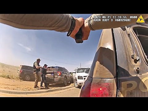 Intense Bodycam Footage Shows Police Shootout With Suspect Following a Pursuit