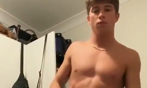 Hung guy pulls out boner after basketball with his buddies