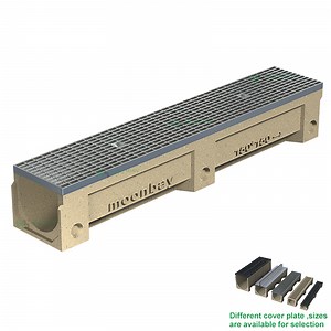 [Hot Item] Rainwater U-Shape Linear Trench Polymer Concrete Drain Channel Gutter Grating Outdoor Water