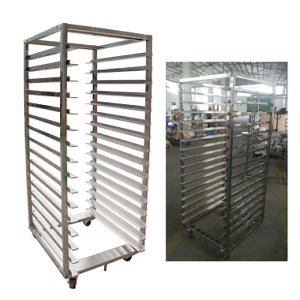[Hot Item] Detachable Easy-to-Assemble Stainless Steel Bakery Bread Cake Trolley Cooling Rack Trolley Oven Rack Trolley for Baking