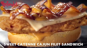 Creamy Cajun sauce, meet bacon, jalapeño American cheese and a Cajun Filet. | Bojangles