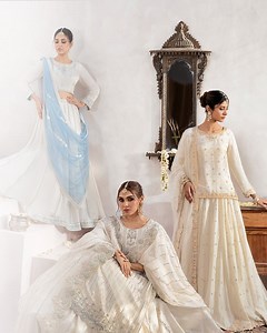 Nazdik was an ode to soft strength, a collection woven with quiet confidence, nostalgic charm, and a closeness to the soul. Every silhouette, every shade, every stitch… carried meaning. #NazdikBySadafAmir #SadafAmir #ModernFemininity | Sadaf Amir