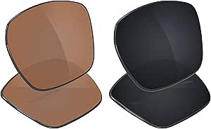 Galvanic Replacement Lenses for Costa Del Mar Diego Sunglasses - Amber + Black Polarized - Combo Pack