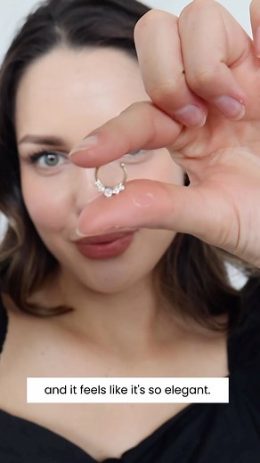 Are you worried about having to get a septum piercing? Would you rather be able to wear jewelry without having to get pierced? We have a wide variety of non-piercing septum jewelry to choose from! Our options are carefully selected to make sure they have both the look and feel of a real septum ring! Here how they work! #septumpiercings #septumrings #nonpiercing #nonpiercinfjewelry #bodyjewelry #styleinspired | BodyJewelry.com