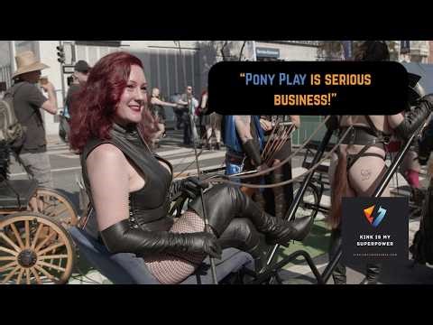 "Pony Play Is Serious Business!" — Athena at Folsom Street Fair