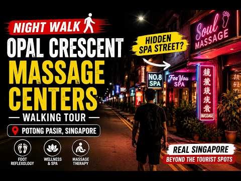Singapore’s Hidden Massage Street 🇸🇬 | Opal Crescent Night Walk