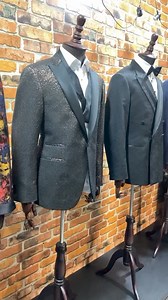 Fancy tuxedo jackets are elegant, formal garments typically worn for...