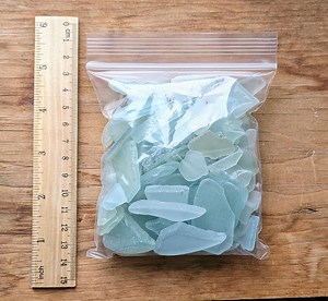 Genuine Sea Glass - Light Blue 100g - Etsy Australia