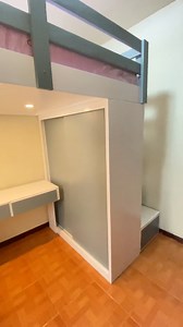 861K views · 15K reactions | Semi Double Size Loftbed with Sliding Cabinet (Ledlight) 48x75. Materials: Mahogany Wood & 3/4 Plyboard #QuadCornerFurniture #SlidingCabinet #tabledecor #LoftBed #cabinetdesign #ledlights #fypシ゚viralシ # BrandNew #furniture #discounts #HolidayDeals | Quad Corner Furniture | Facebook