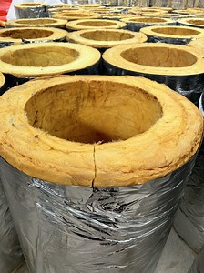 [Hot Item] Glass Wool Tube Air Conditioning Duct Cold Insulation Material Insulated Glass Fiber