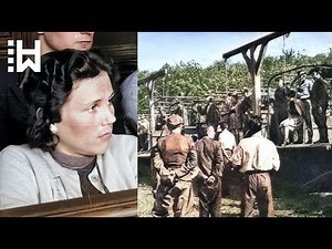Painful execution of sadistic Nazi guard of Stutthof conc. camp during WW2 - Elisabeth Becker