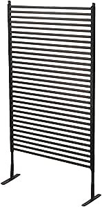 Privacy Screen Deck Privacy Screens and Panels, Portable Outdoor Privacy Panel, Decorative Privacy Screen with Stand and Adjustable Height, 35×70 Inch Outdoor Divider for Garden Patio Backyard (Black)