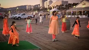 BollyPop Los Angeles celebrate #Diwali with Indian dancing at the #SantaMonicaPier, Monday, November 16, 2020. #bollywood | Santa Monica Close-up