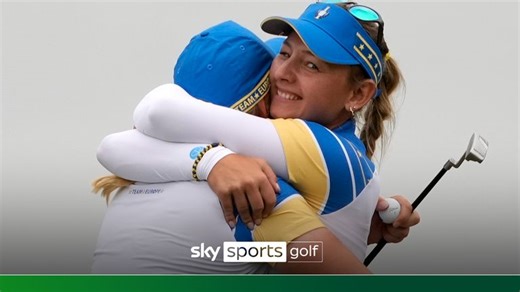 Emily Pedersen keeps cool to post first point for Europe in Solheim Cup