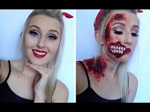 Pin Up Zombie Halloween Make Up Tutorial!