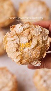 Almond croissant all the things! Almond croissants are really having a moment right now and these Almond Croissant muffins from @rainbownourishments are a great twist! 🥐💙 Repost @rainbownourishments #muffin #muffins #muffinstagram #almondcroissant #vegan #veganbaking | The Bake Fest