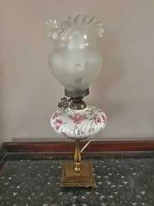 French Electric Lamp From 1800s, Hand Painted and Made in Paris - Etsy Canada