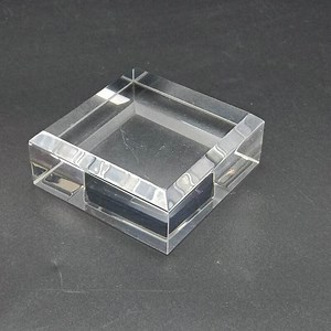 [Hot Item] Art Solid Custom Blank Clear Beveled Edges Display Stand Acrylic Block