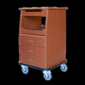 Wooden Fetal Monitor Cart | Novum Medical Products