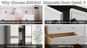Cabinet Magnetic Catch Adhesive ZUONAI Door Magnets for Cabinet Magnets Strong Magnetic Catches for Cupboards Drawer Magnet (6)