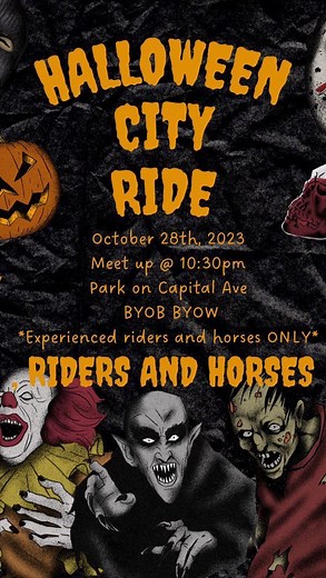 Come out and ride with the crew! Halloween City Ride - October 28, 2023 - Atlanta, GA *Experienced Riders & Horses only 🐎🐎🐎🐎🐎 #Horsemen #Riders #Atlanta #NightRiders #Cowboys #BlackCowboys #FYP #Community #WeOutside | Black Cowboy Coalition