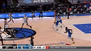 Porzingis fancy drive to the rim