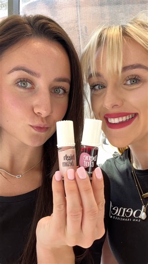 Our jelly donut cravings? Satisfied 🍩✨⁠ ⁠ Pair the iconic #benetint as the jelly filling on your cheek with #highbeam as your dough. Together, they create an irresistible flush that will keep you glowing all season long! ❤️ Apply on the back of your hand or directly on the apples of your cheeks ✨ | Benefit Cosmetics