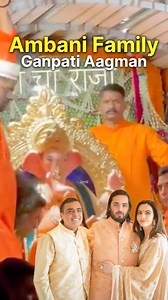 Ambani Family Ganpati Aagman 😍 Antilia Tower Cha Raja #ambani #mukeshambani #anantambani | Jenil Unique Vlog