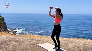 This upper body barre inspired routine consists of 10 exercises that are 45 seconds long with 15 seconds rest in between. Grab a light pair of weights and get ready to sculpt your upper body. | Gymra Fitness | Facebook