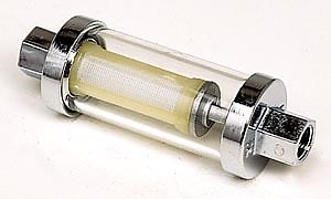 Fuel filter between fuel tank and CIS pump