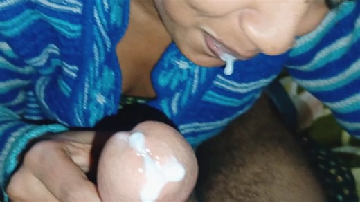 Desi bhabhi cumshot in mouth excellent blowjob homemade video