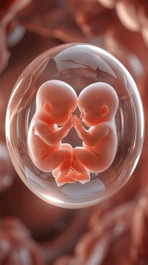 18 Week Twin Unborn Babies in Womb | Fetal Growth & Movement #unbornbaby #development #shorts