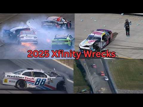 2025 Nascar Xfinity Wrecks