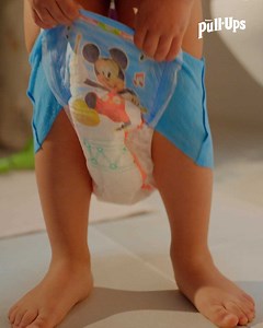 Keep up the fun this Potty Training Awareness Month! Only Pull-Ups® training pants feature exclusive Disney Mickey Mouse music themed graphics 🥁 that fade when wet to help motivate your child to stay dry. Get yours here: http://spr.ly/6184yKaOG | Pull-Ups®