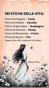 SEI ETICHE DELLA VITA: | Diana Ursu