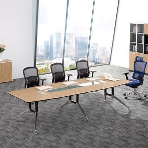 [Hot Item] Office Boardroom Meeting Room Conference Desk Table with Matching Chairs