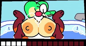 Lucy and Soups bath time