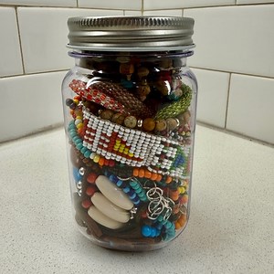 J4 Southwest Native American Beaded Jewelry Collection Jar Jewelry