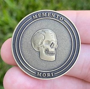 Stoic Challenge Coin: Memento Mori, Amor Fati - Etsy