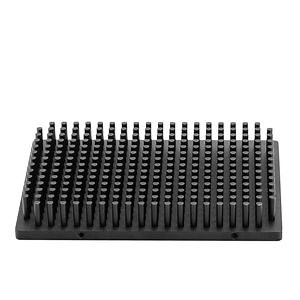 [Hot Item] 20W 140*100mm 30mm Black Anodizing Rectangle LED Light Aluminum Heatsink Fin Pins