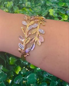 Tri color bracelet $125 18tk Brazilian gold plated | Carats Fine Jewelry Trinidad